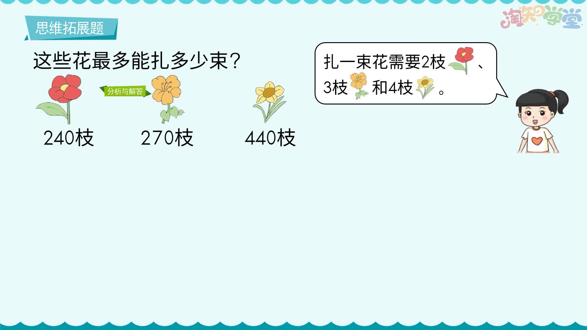 小学数学思维训练题轻松解（青岛六三）三年级下