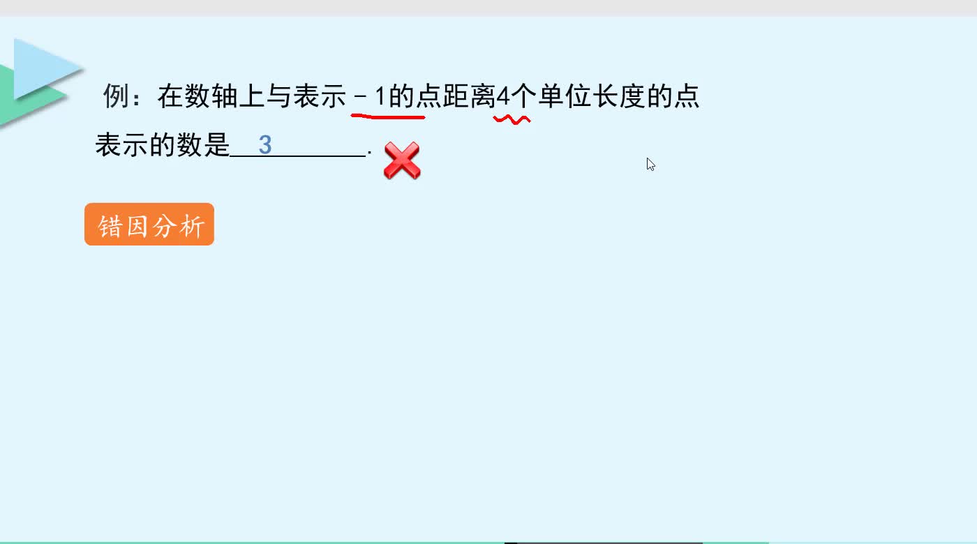 《易错微课堂》数学七年级上册（人教版）