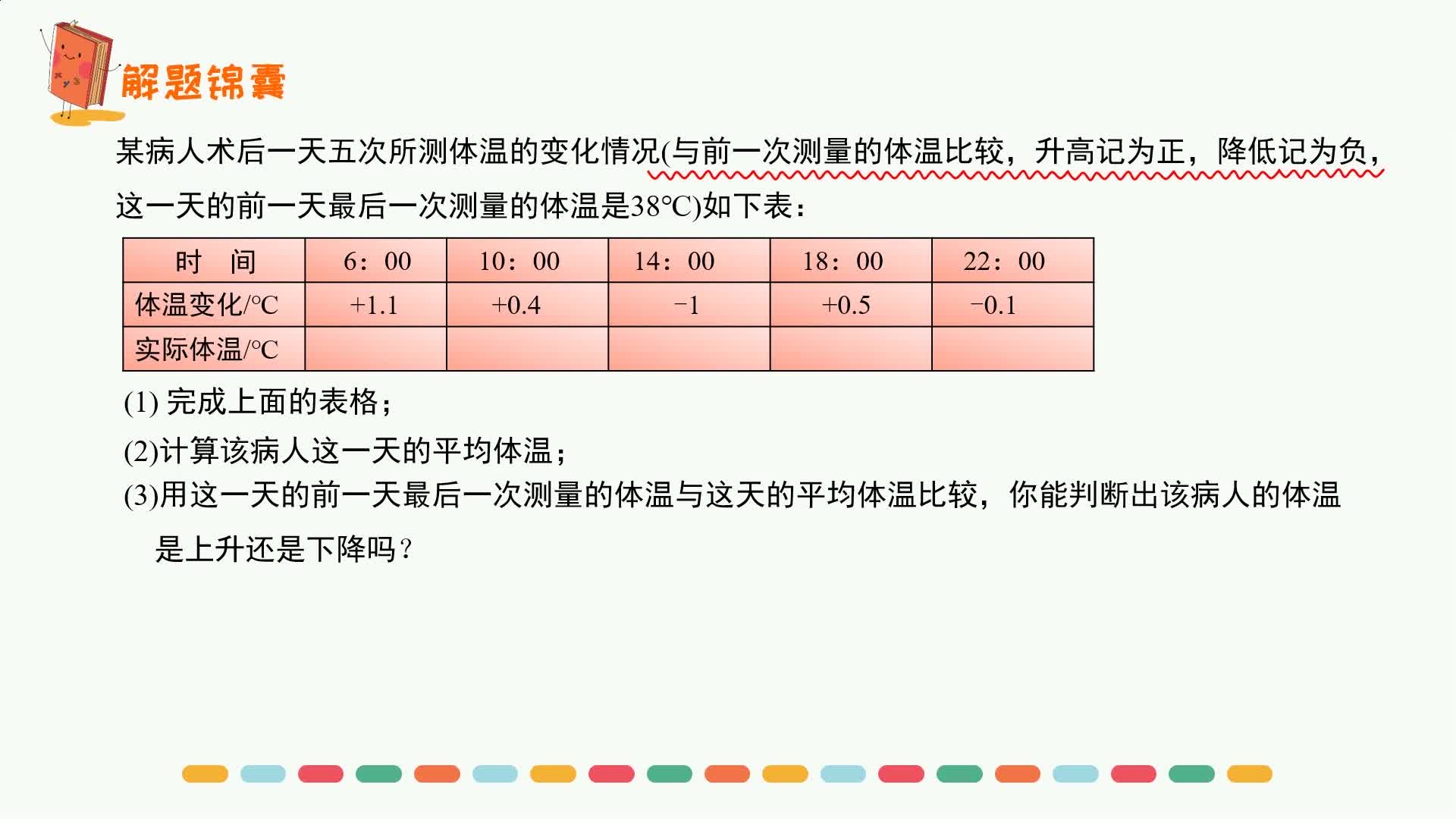 人教版七年级上册《解题锦囊》
