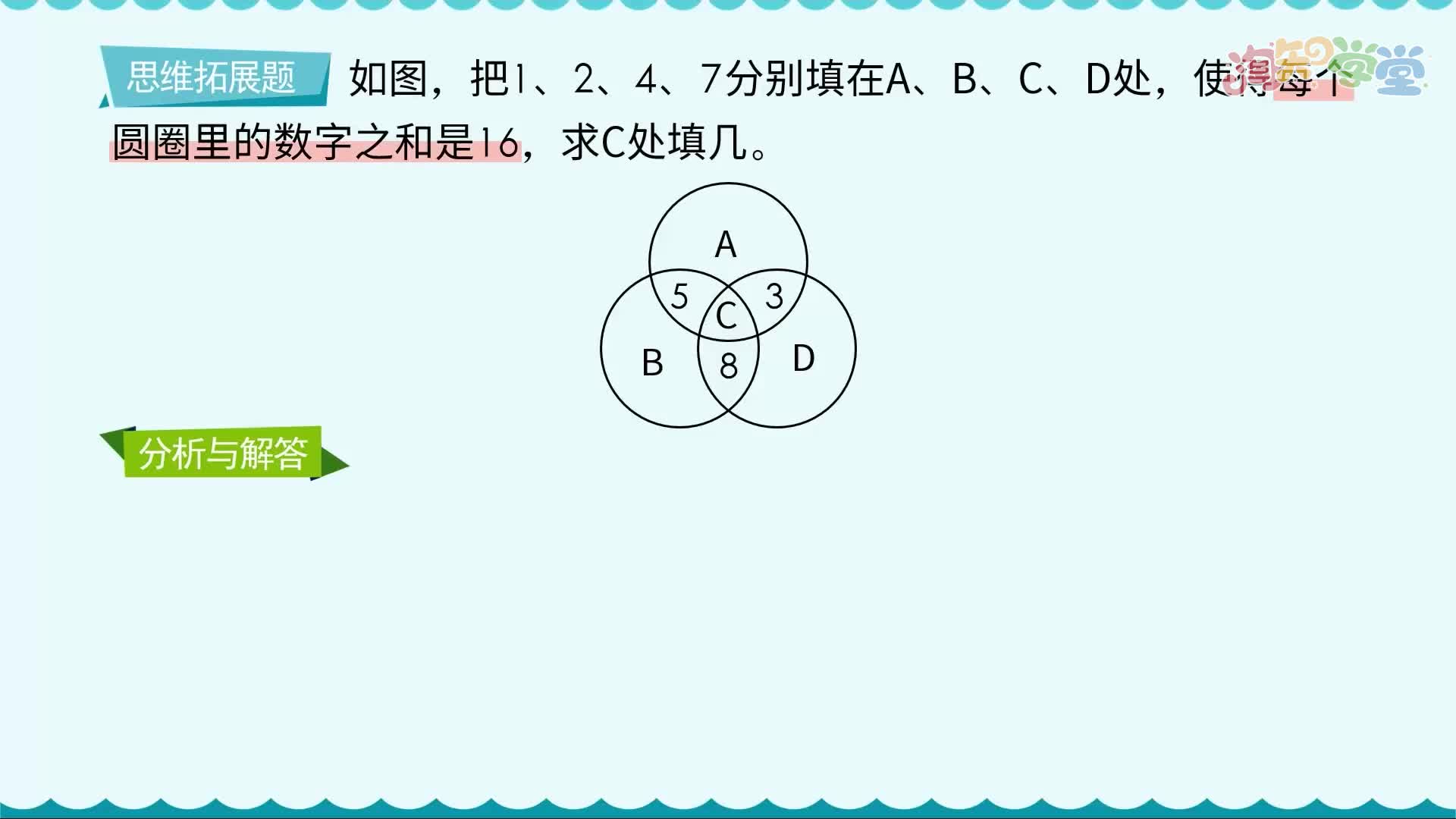 小学数学思维训练题轻松解（青岛五四）四年级下