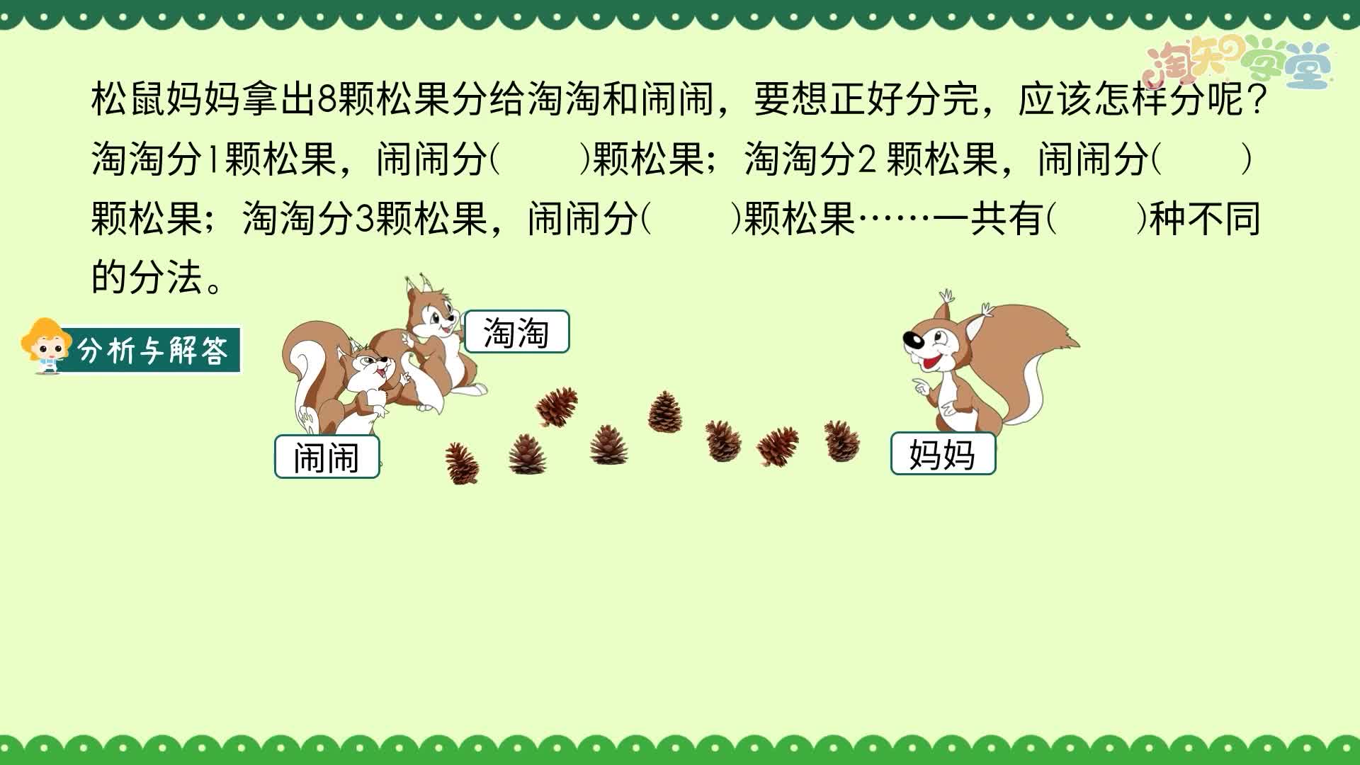 小学数学思维训练题轻松解（青岛六三）一年级上