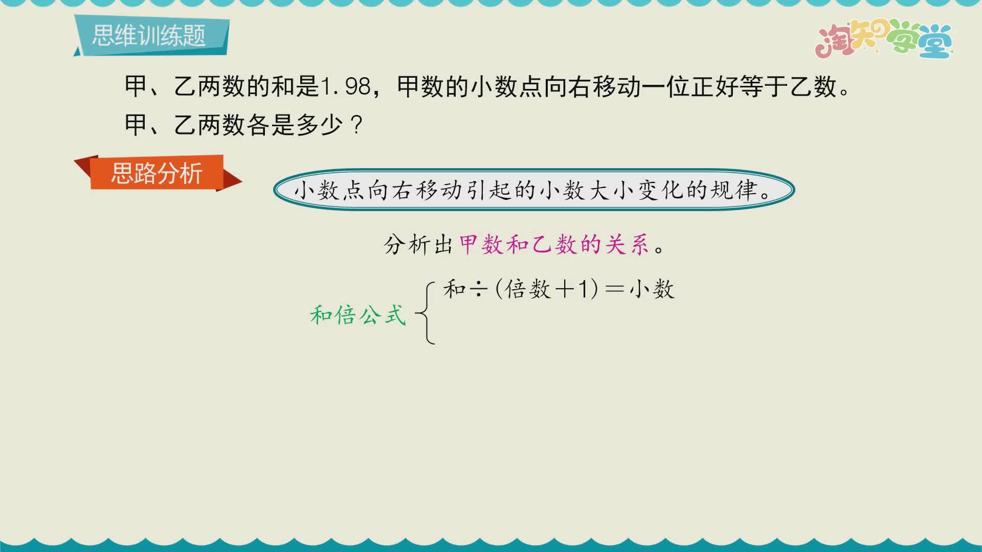 小学数学思维训练题轻松解（北京师大版）五年级上