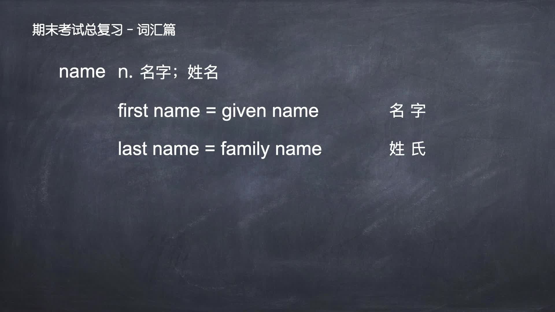 初中英语七年级上册期末考试总复习（人教版）